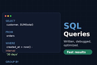write and optimize sql queries for your database