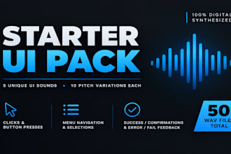 create custom digital UI sound effects for games
