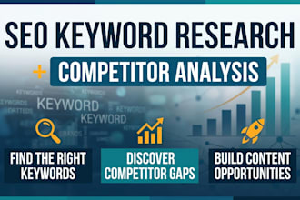 do SEO keyword research and competitor analysis