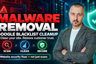 remove malware from your website and clear the google blacklist