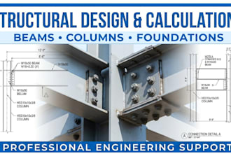 provide structural engineering  design calculation and load analysis