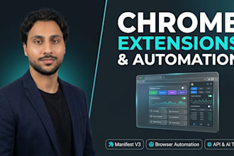 develop a custom chrome extension with manifest v3 and API integration