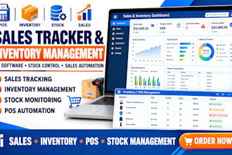 automate sales tracker, custom inventory management pos software to manage stock