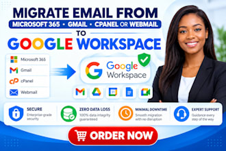 migrate email from microsoft 365 gmail cpanel or webmail to google workspace