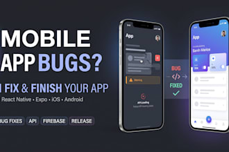 fix bugs and finish your react native mobile app