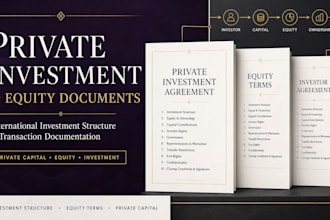 structure international private investment and equity documents