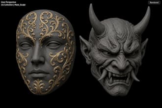 sculpt and paint realistic halloween masks and helmets