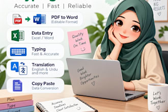 data entry, copy paste, typing and translation