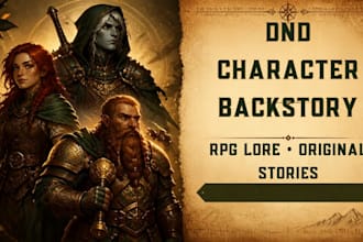 write a unique dnd character backstory, rpg lore, and fantasy character story