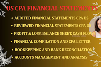 audit financial statements as US CPA, sign CPA letter