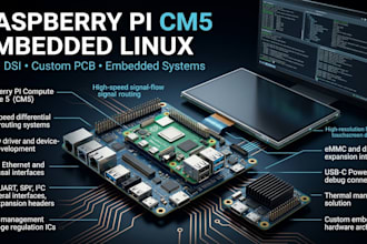 develop raspberry pi cm5 embedded linux, mipi dsi and custom pcb
