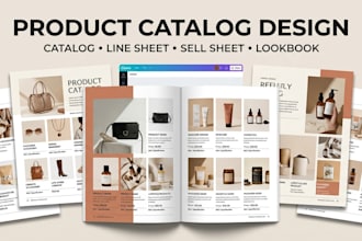 do canva product catalog line sheet sell sheet  lookbook digital product catalog