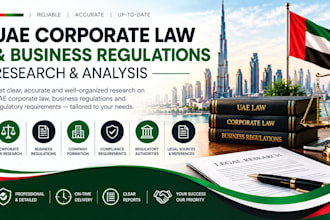 research uae corporate law and business regulations