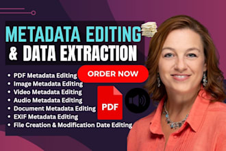 do forensic metadata editing, data extraction for audio, image, document