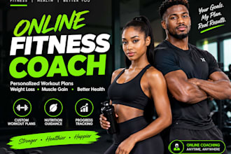 be your online fitness coach and personal trainer for weight loss