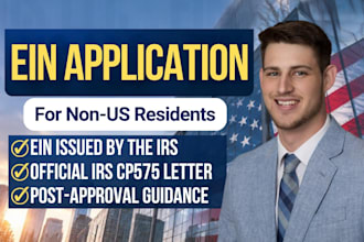 apply for your ein number for non residents with official irs cp575 letter