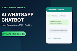build an ai whatsapp chatbot for lead generation