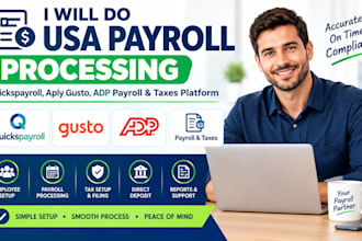 do USA payroll processing quickspayroll apply gusto adp payroll taxes platform