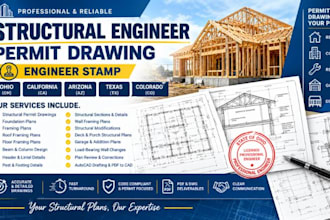 structural engineer permit drawing engineer stamp ohio ca, az, tx, co