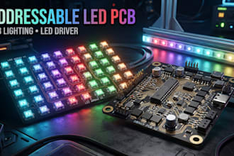 design custom addressable led pcb, rgb lighting and led driver