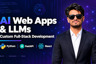 develop a custom ai web application with llm integration