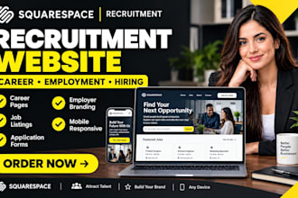 build squarespace recruitment firm website career website employment website