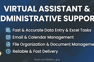 professional virtual assistant for administrative tasks