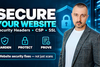 fix your security headers, content security policy and SSL setup
