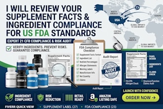 review supplement facts and ingredient compliance for US fda standards