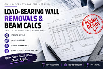 design structural beam calculations and framing plans