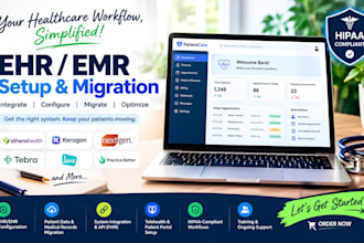 setup athenahealth keragon nextgen ehr emr hipaa compliant migrate patient data
