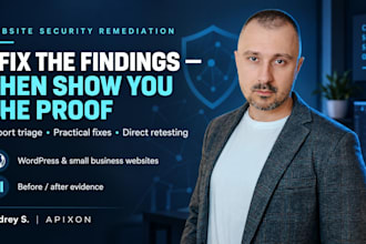 fix the vulnerabilities in your security scan report and retest