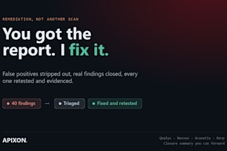 fix the vulnerabilities in your security scan report and retest