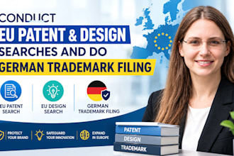conduct eu patent and design searches and do german trademark filing