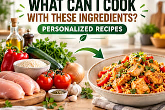 create a personalized recipe using the ingredients you have