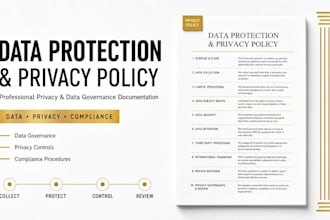 draft a professional data protection and privacy compliance policy
