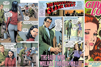 draw retro vintage comic illustration horror comic book artist comic cover page