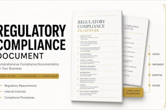 prepare a comprehensive regulatory compliance document for your business