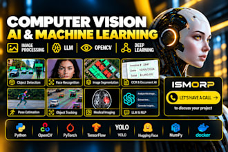 computer vision, image processing, ai ml llm ocr,  opencv, deep learning python