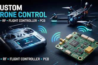 develop custom drone flight controller remote, rc controller,rf and embedded pcb