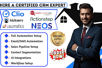 law frim clio lawmatics rocket matter actionstep  neos social media automation