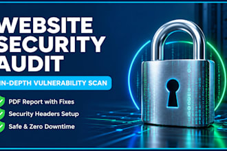 do website security audit, vulnerability scan, and harden security