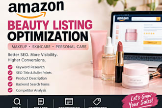 optimize amazon makeup, skincare and personal care listings for better sales