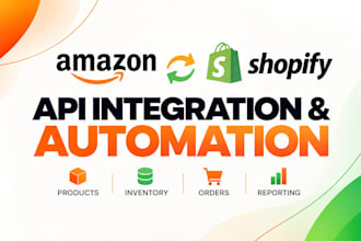 build custom amazon and shopify API automation