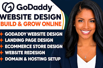 godaddy website design, godaddy website redesign, godaddy airo godaddy ecommerce