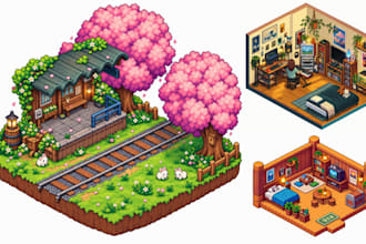 isometric pixel art isometric pixel animation tileset rpg game pixel game assets