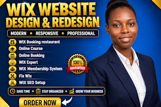 build a wix online course website and membership site