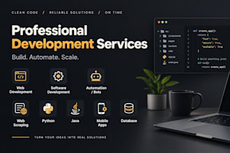 script python java sql database c coding programming project developer coder