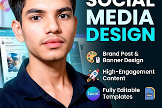design professional posts, carousel ads, and brand graphics