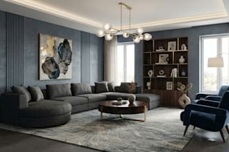 do custom bedroom living room home office and ikea furniture with 3d render